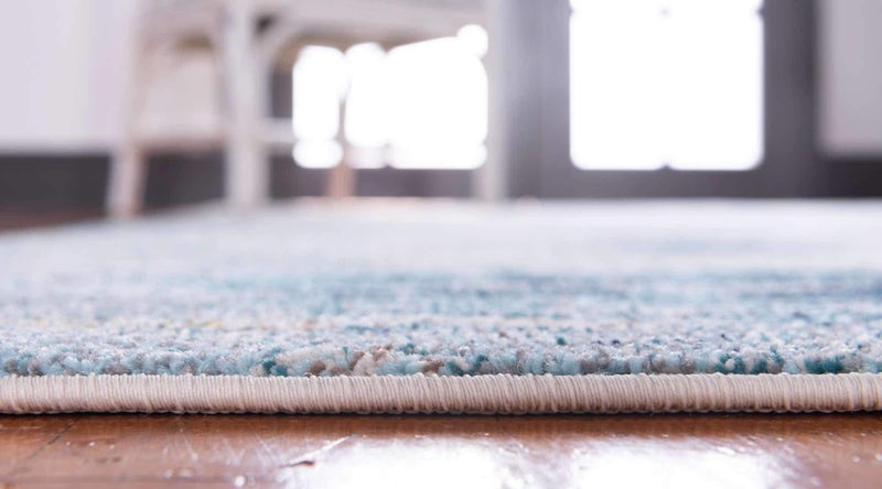 Unique Loom Chromatic Collection Modern & Vibrant Abstract Area Rug For Any Home DÃ©cor (3' 3 x 5' 3 Rectangular, Light Blue/Beige) - Image 4